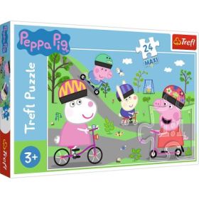 Puzzle purcelusa Peppa Pig 24 piese