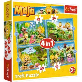 Puzzle 4in1 aventurile albinutei Maya