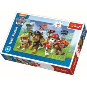Puzzle Patrula Catelusilor gata de actiune, Trefl cu 60 de piese