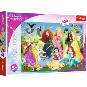 Puzzle Disney Princess intalniti printesa dulce, 100 piese