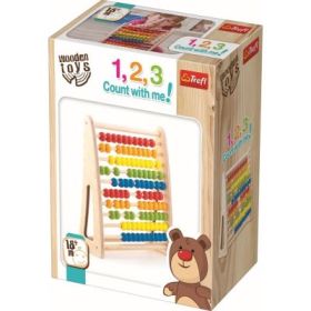 Numaratoare din lemn colorata, Trefl