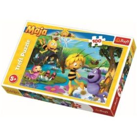 Puzzle albinuta Maya si prietenii 100 de piese, Trefl