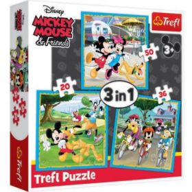 Puzzle 3in1 Mickey Mouse si prietenii, Trefl