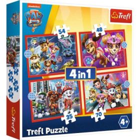 Puzzle 4in1 Patrula Catelusilor in oras