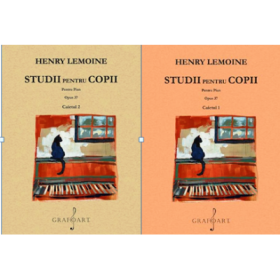 Studii de pian pentru copii op. 37. Set Caiete 1+2 - Henry Lemoine
