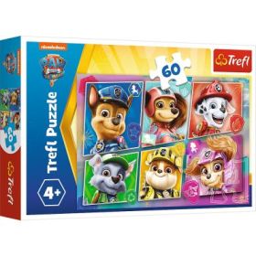 Puzzle catelusii pregatiti de actiune 60 piese