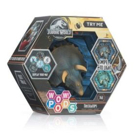 Figurina Dino Triceratrops cu efecte sonore, Wow! Pods