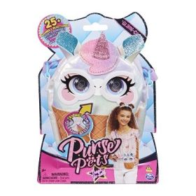 Gentuta Unicorn in forma de inghetata Purse Pets, Spin Master