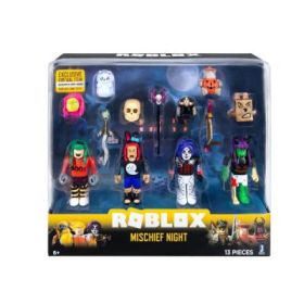 Set figurine interschimbabile blister Roblox Celebrity, Roblox, Mischief Night, 4 buc.