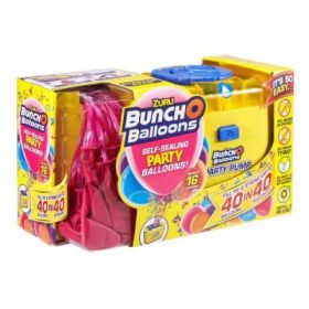 Set baloane de petrecere si pompa, Bunch o Balloons, Pink, 16 buc.
