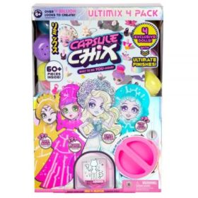 Set 4 papusi articulate Ultimix cu 20 capsule surpriza, Capsule Chix