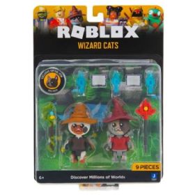 Pachet cu 2 figurine, Mage Cat Mayhem, Roblox Celebrity
