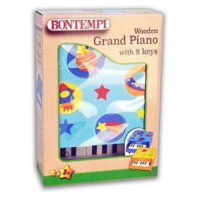 Pian din lemn cu 8 clape bleu, Bontempi