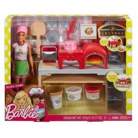 Set pizzerie Barbie cu papusa, Mattel