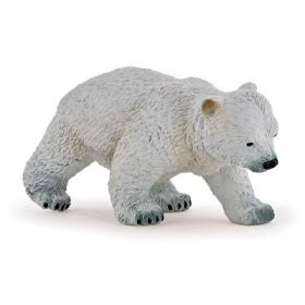 Figurina ursulet polar mergand, Papo