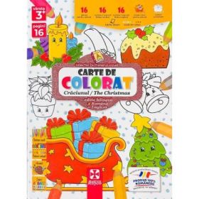 Carte de colorat. Craciunul. The Christmas