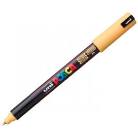 Marker UNI PC-1MR 0. 7 mm, varf metalic fin, portocaliu caisa, Posca