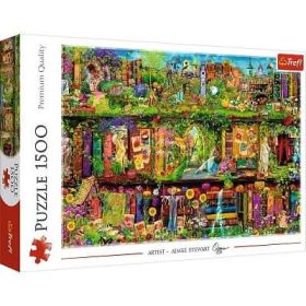 Puzzle 1500 piese, Fairy bookcase Aimee Stewart, Trefl