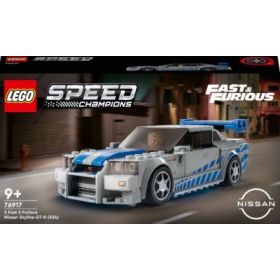 LEGO Speed Champions. Nissan Skyline GT-R (R34) 2 Fast 2 Furious 76917, 319 piese
