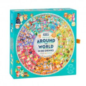 Joc Puzzle-Jigsaw Around the World in 80 Drinks
