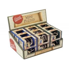 Set Mini Metal Puzzles Display