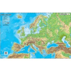 Harta Europa 50x70 cm, fizico-geografica/politica