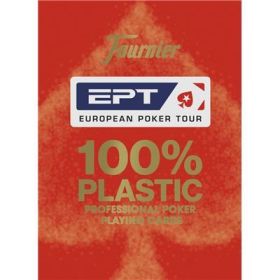 Pachet carti de joc poker oficiale European Poker Tour (EPT) Rosu