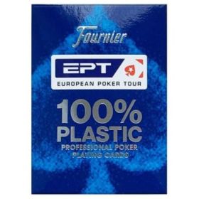 Pachet carti de joc poker oficiale European Poker Tour (EPT) Albastru