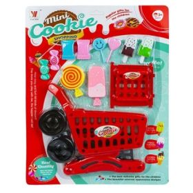 Carucior cumparaturi + accesorii, 1 set/cutie