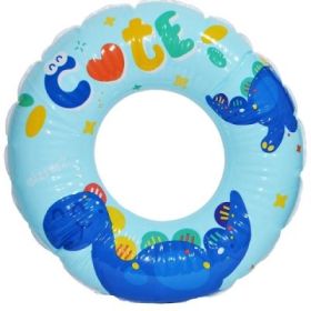 Colac baie gonflabil, 70 cm, Desene, albastru