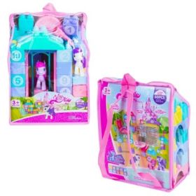 Cuburi constructii + figurina unicorn, 50 piese