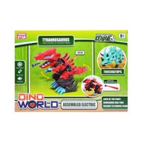 Cuburi constructii Robozaur, cu baterii, Velociraptor