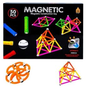 Joc constructii magnetic, 50 piese
