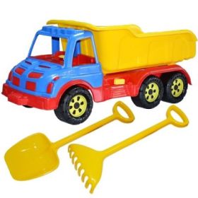 Camion 60 cm, cu Lopata + Grebla galbene