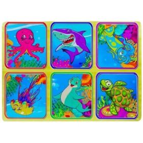 Puzzle lemn, Animale marine