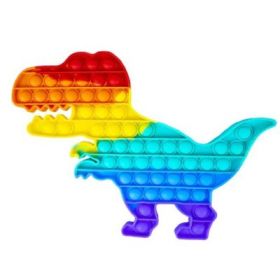 Jucarie antistres din silicon Pop it now and flip Dinozaur
