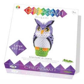 Origami 3D Creagami. Bufnita, 657 piese