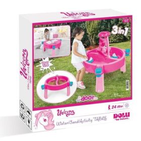 Masuta cu Activitati, 3 In1, Roz Unicorn