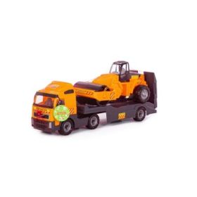 Trailer + Cilindru Asfalt, Volvo PowerTruck, 89x19x25 cm, Wader