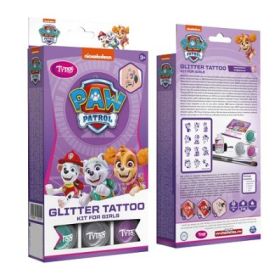 Set Tatuaje cu Sclipici, Paw Patrol, fete