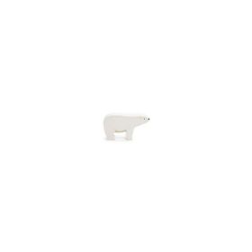 Figurina Urs Polar, din lemn premium
