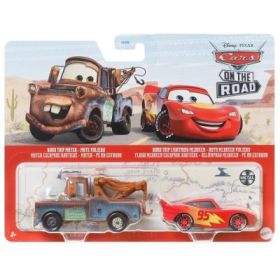 Cars3 Set 2 masinute metalice Road Trip Mater si Road Trip Fulger Mcqueen