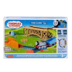 Set de joaca cu locomotiva Push along Thomas si accesorii