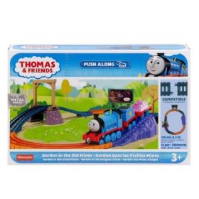 Set de joaca cu locomotiva Push along Gordon si accesorii