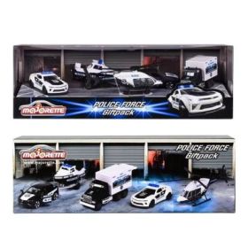 Set 5 vehicule metalice de politie 7. 5 cm, Majorette