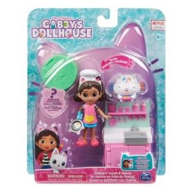 Set papusa 9. 7 cm cu pisicuta Bucataria lui Gabby, Gabbys Dollhouse