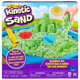 Nisip kinetic Set complet verde 454 g., Spin Master