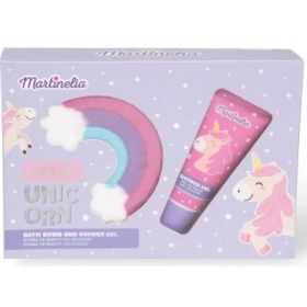 Set crema de corp si bomba de baie, Martinelia Little Unicorn