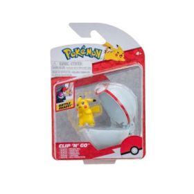 Figurine Clip N Go, Pikachu #2 &amp; Premier Ball