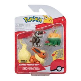 Set 3 figurine de actiune, Appltun, Tyrunt, Flareon